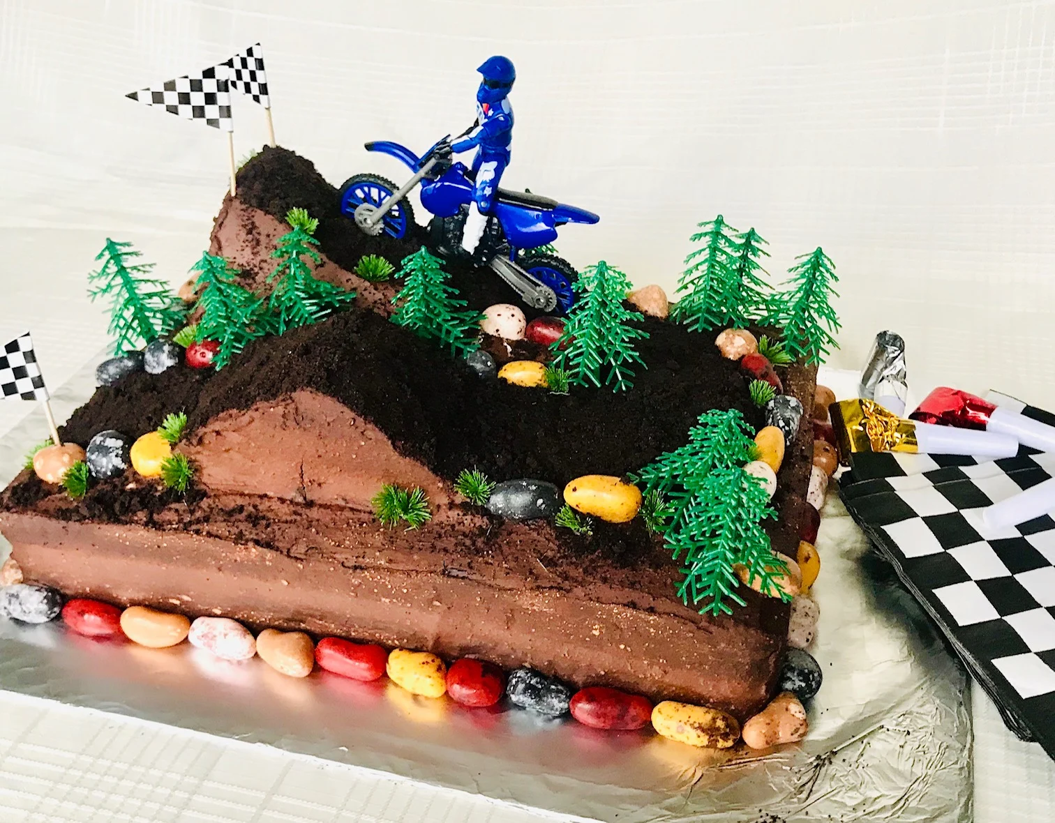 Motocross Birthday Cake