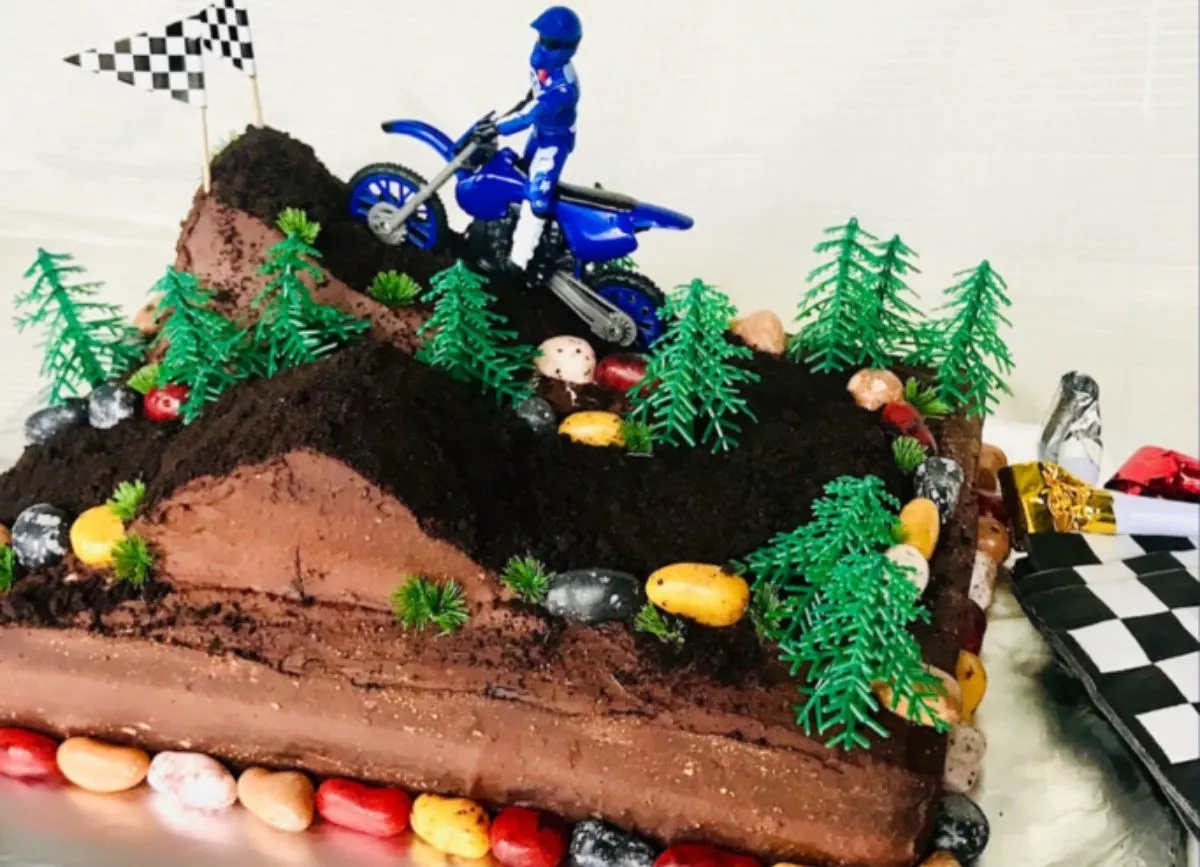 Custom Dirt Bike Motocross Cake Topper Motocross Theme 