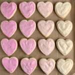 Looking down on a few rows of frosted Gluten Free Sugar Cookies.