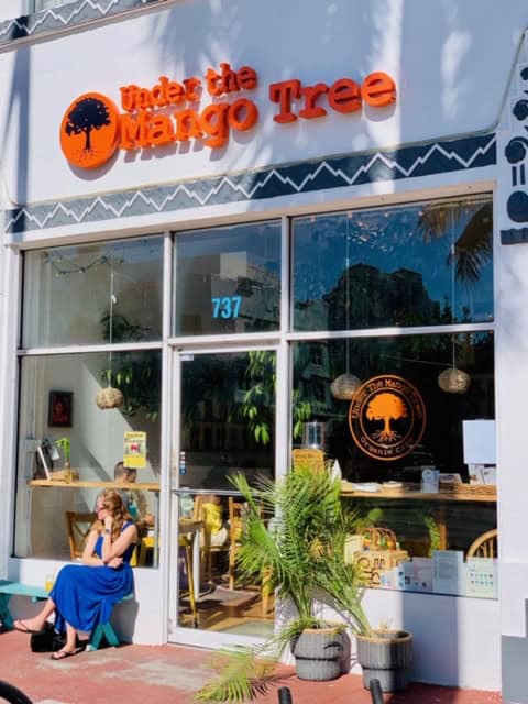 Fresh gluten free dish at Under the Mango Tree