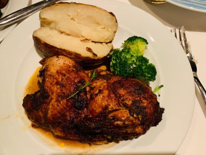 Gluten and dairy free meal aboard the Norwegian Getaway
