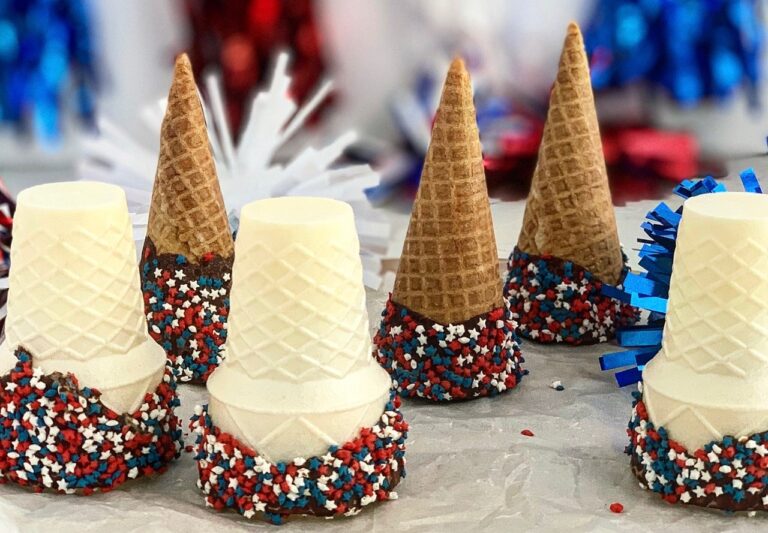 Chocolate Dipped Ice Cream Cones
