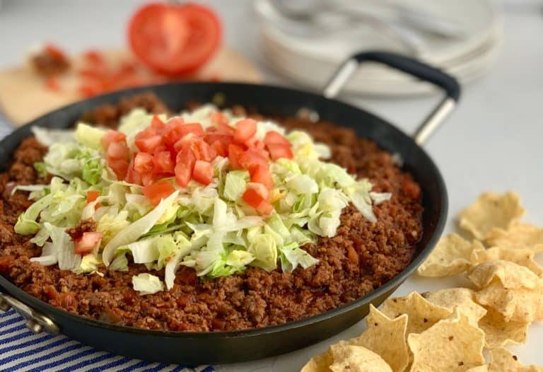 Easy Taco Skillet One Pan Dinner (gluten and dairy free)