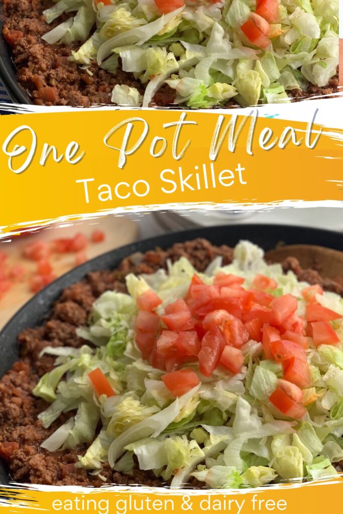 Easy Taco Skillet One Pan Dinner (gluten and dairy free)