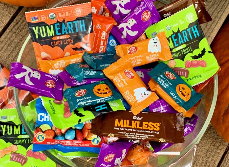 halloween candy in a bowl