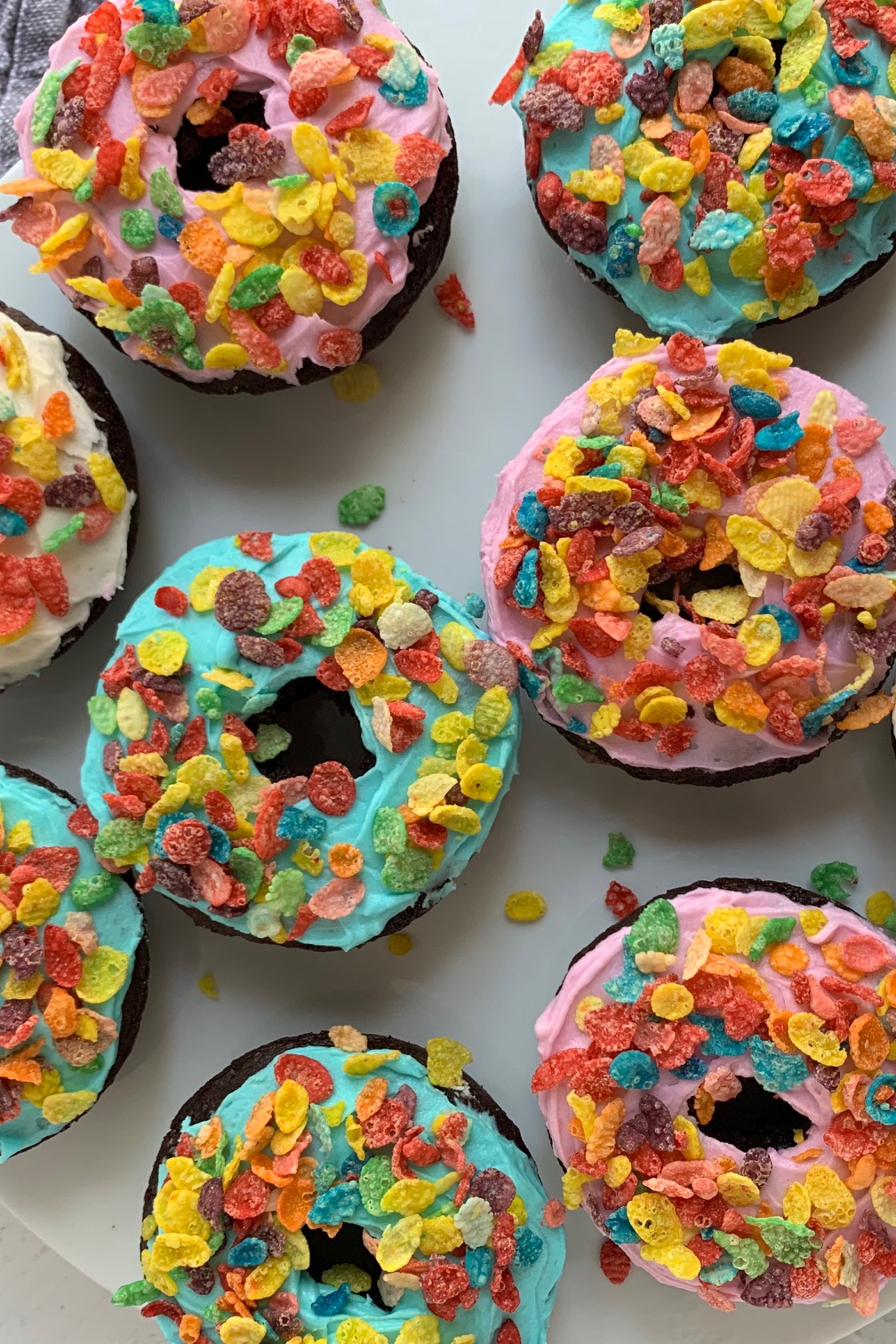 Fruity Pebble Donuts