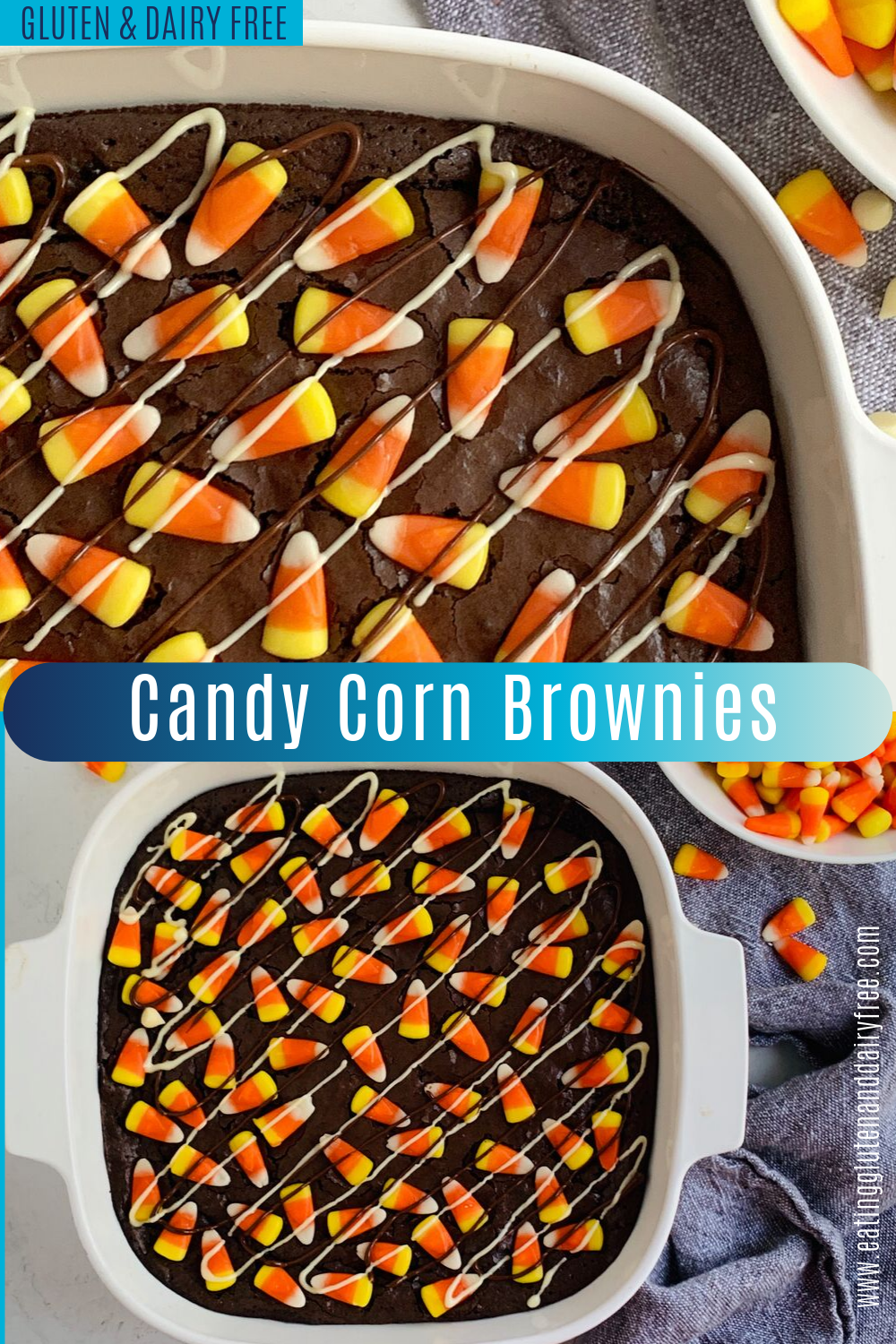 Candy Corn Brownies Eating Gluten and Dairy Free