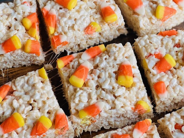 Candy Corn Rice Krispie Treats