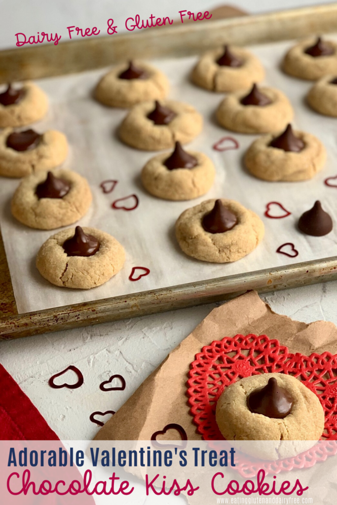 gluten and dairy free chocolate kiss cookies