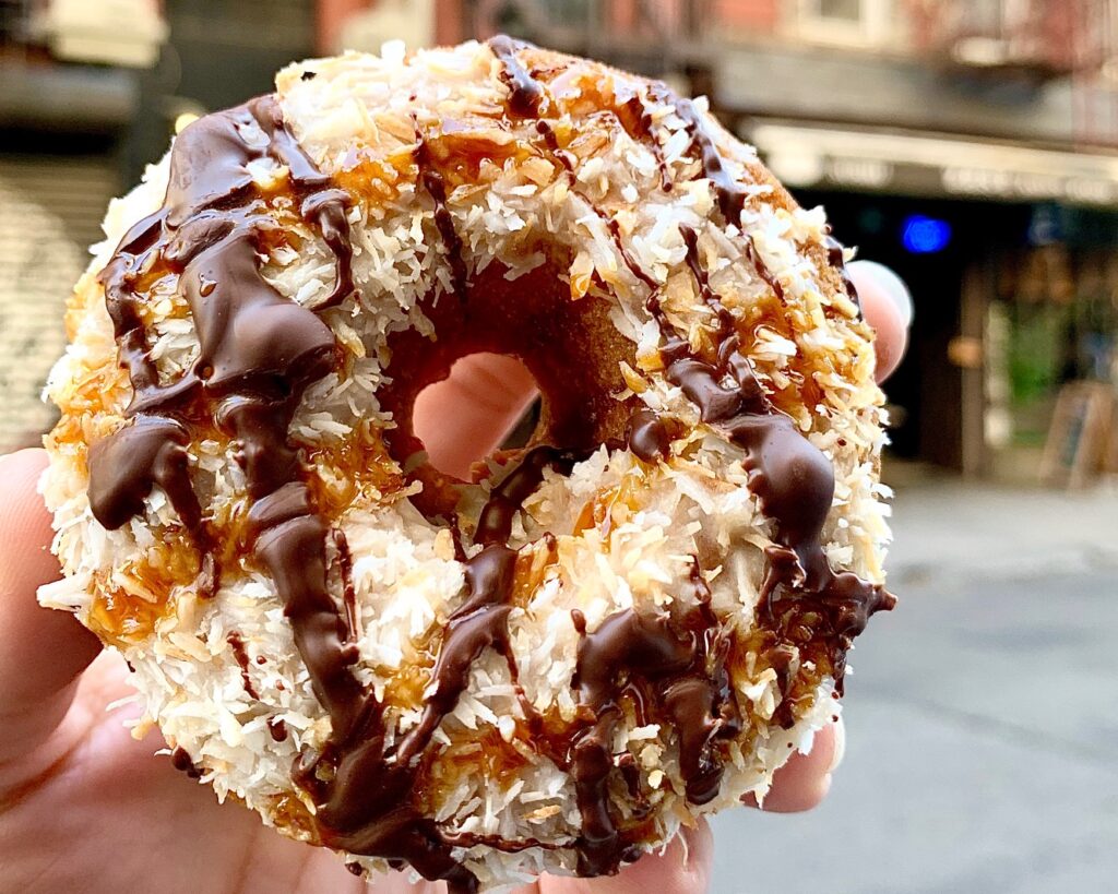 a donut in New York City