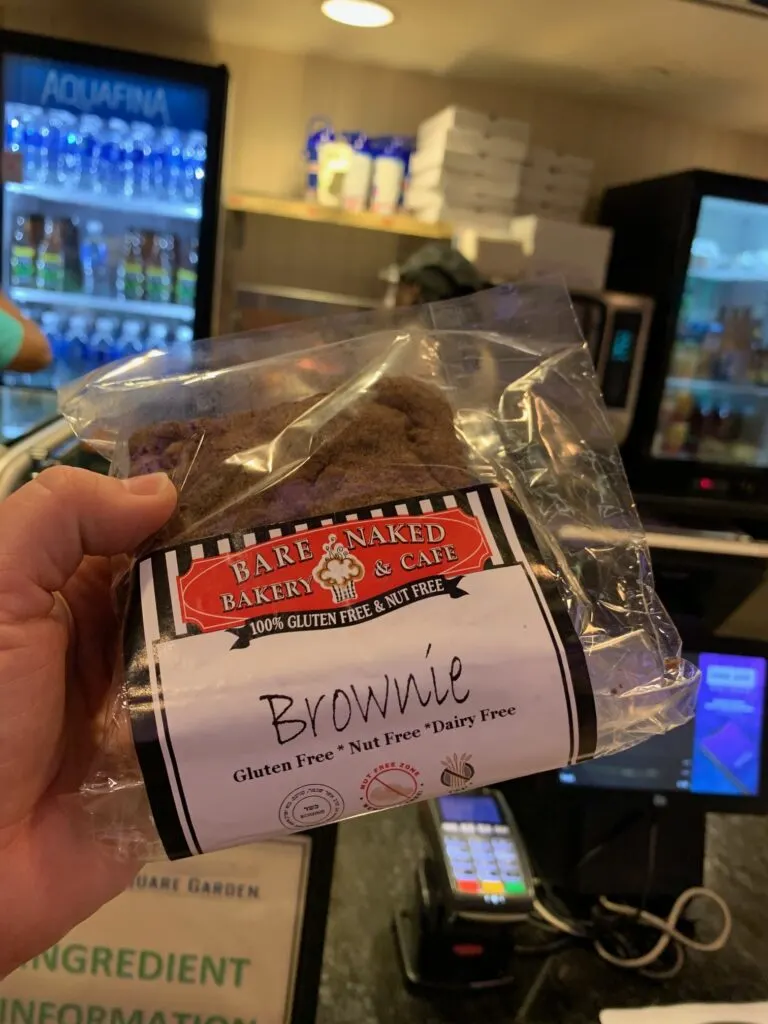 a prepacked brownie in Madison Square Garden