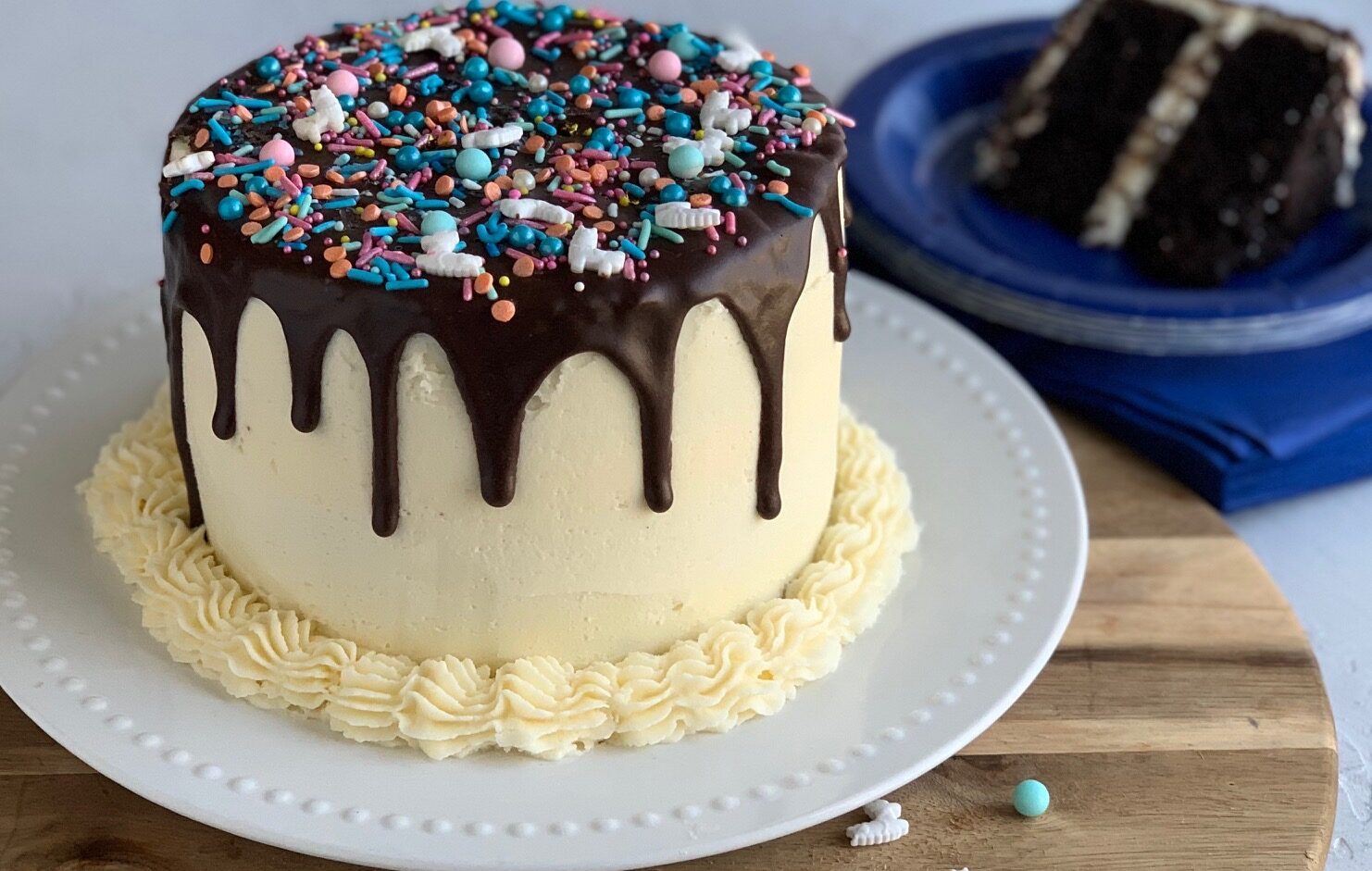 Birthday Confetti Cake - The BakerMama