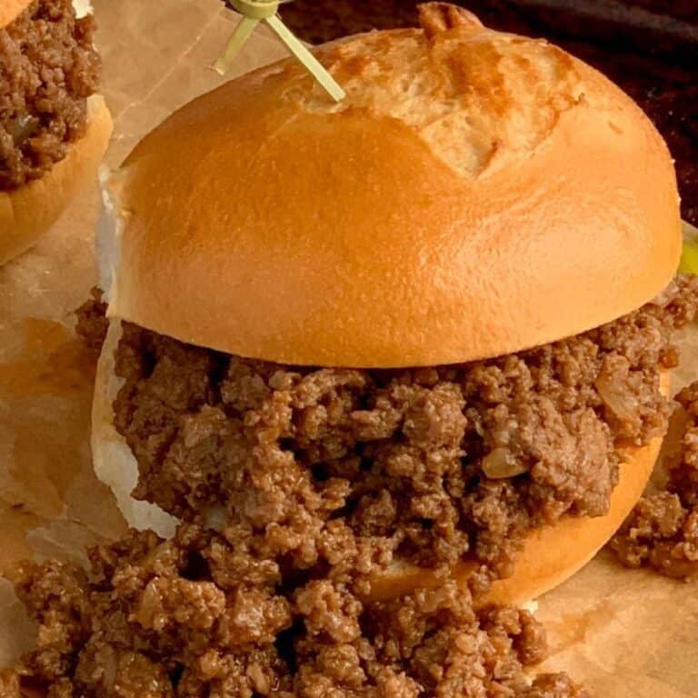 Gluten Free Sloppy Joe close up.