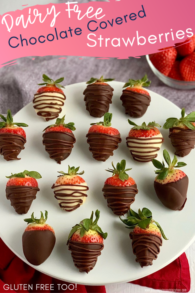 A platter filled with chocolate covered strawberries.