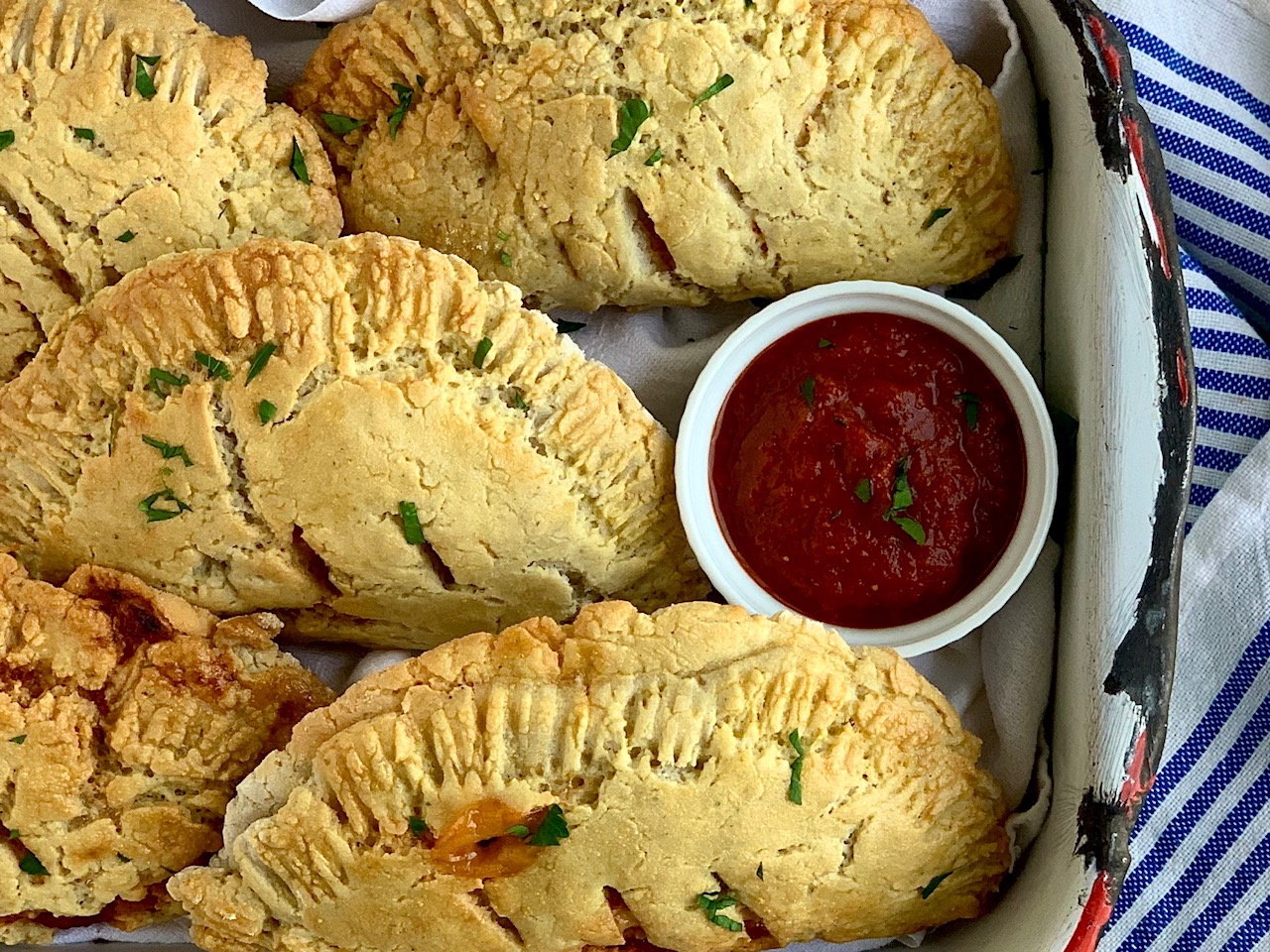 Homemade Calzones Eating Gluten and Dairy Free