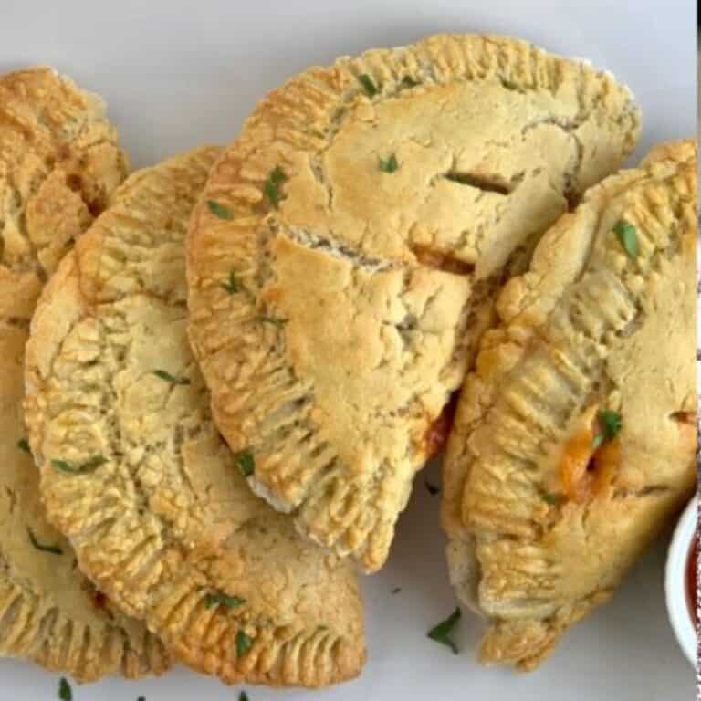 A homemade gluten free dairy free calzone.