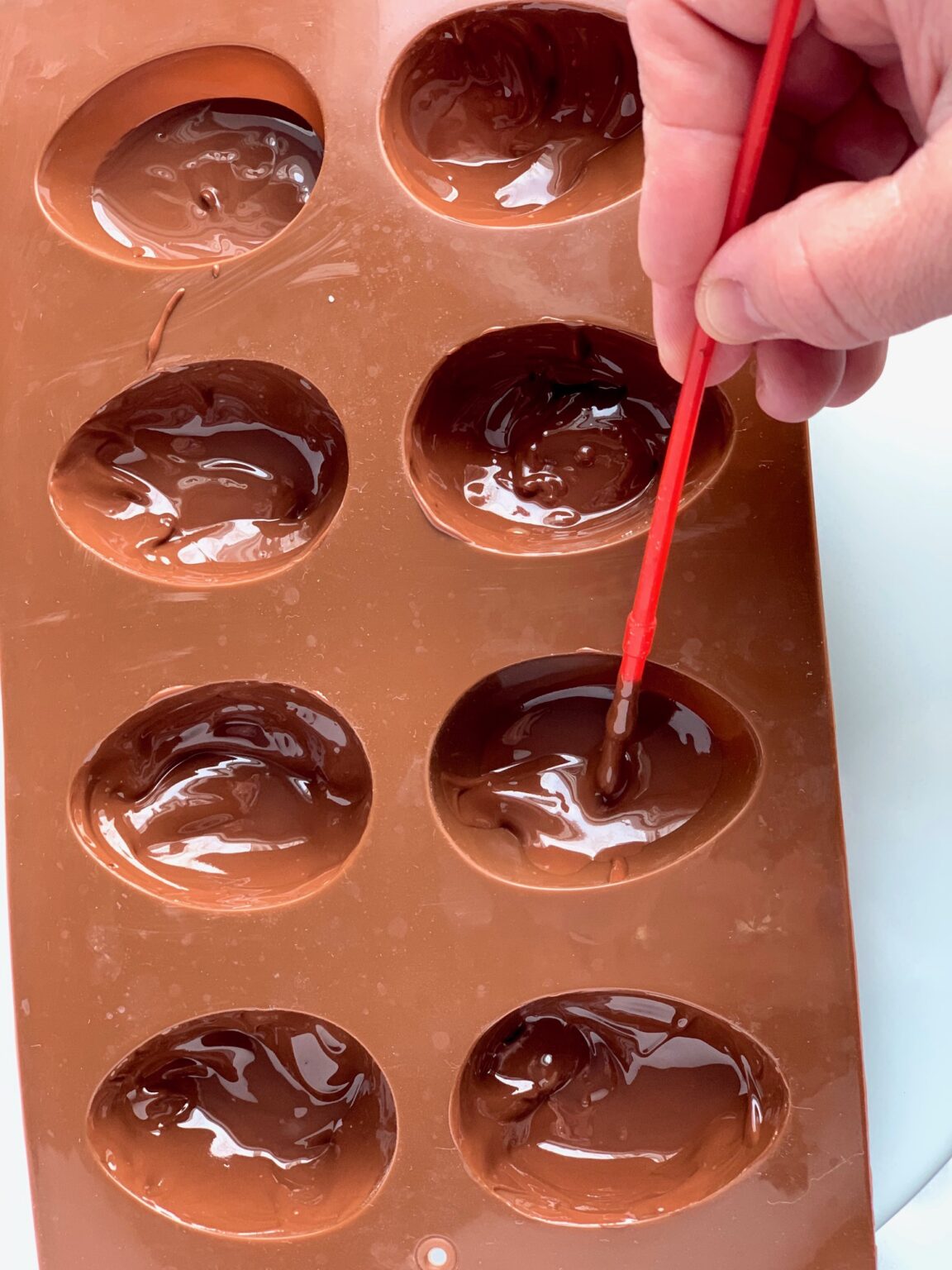 Homemade Reese's Peanut Butter Eggs Eating Gluten and Dairy Free