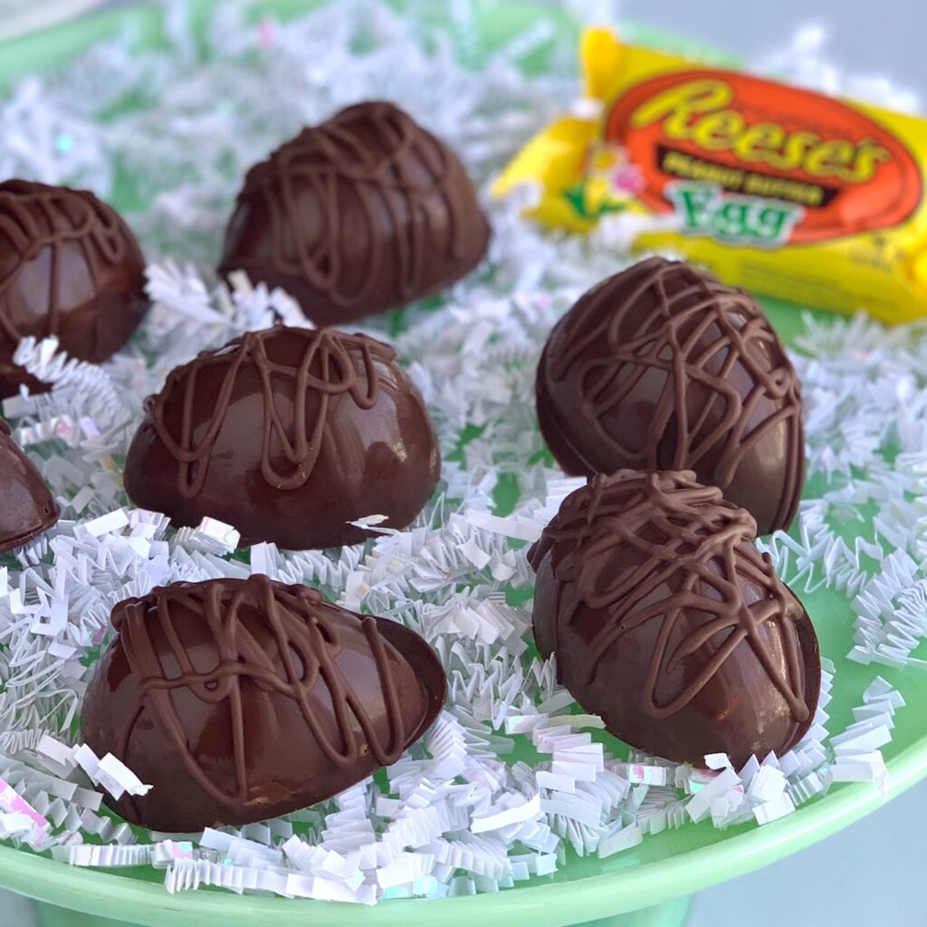 Homemade Reese's peanut butter eggs 