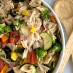 Veggie pasta salad in a bowl