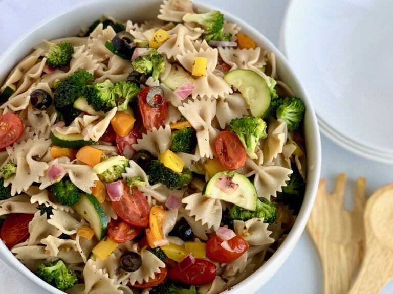Veggie Pasta salad in a bowl