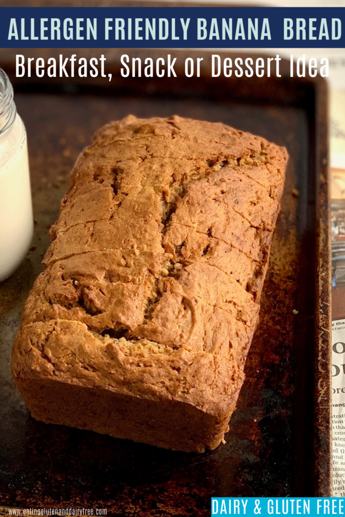 A loaf of banana bread sliced.