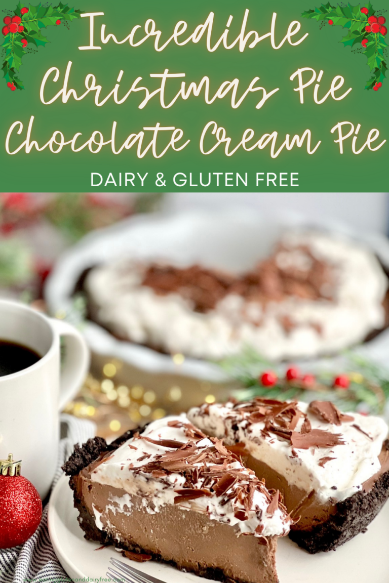 Dairy Free Chocolate Cream Pie (Gluten Free too)