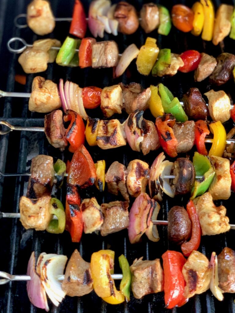 Grilling shish cheap kabobs