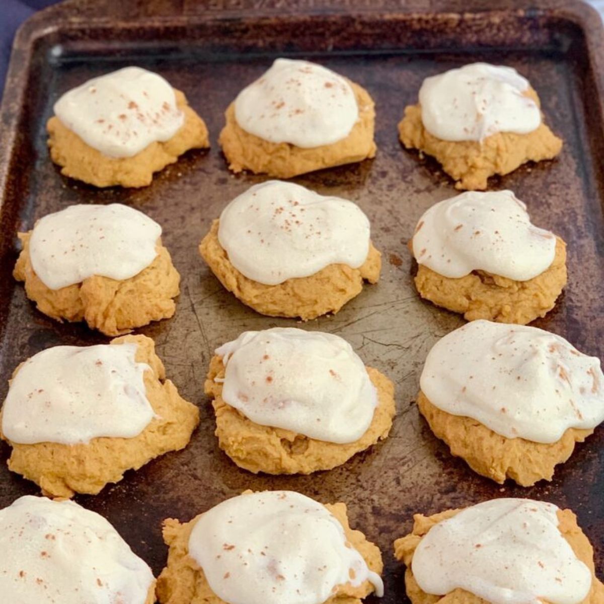 Gluten Free Pumpkin Cookies with Dairy Free Frosting