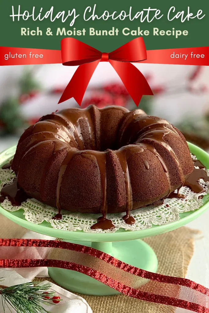 Christmas Snowflake Bundt Cake - Gluten Free, Dairy Free Recipe