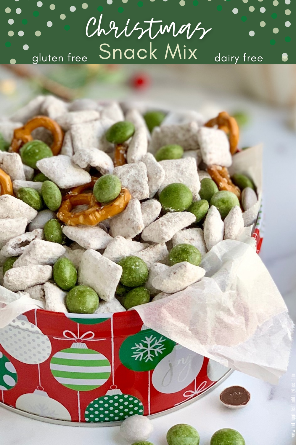 Christmas Snack Mix - Eating Gluten and Dairy Free