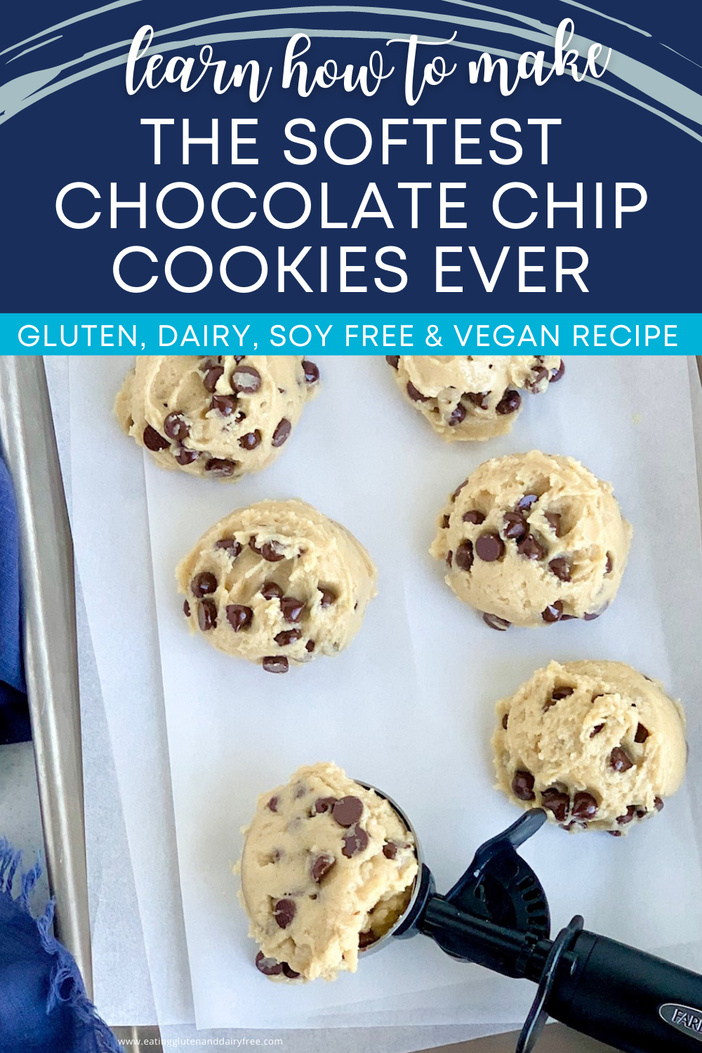 The Softest Chocolate Chip Cookie Eating Gluten and Dairy Free