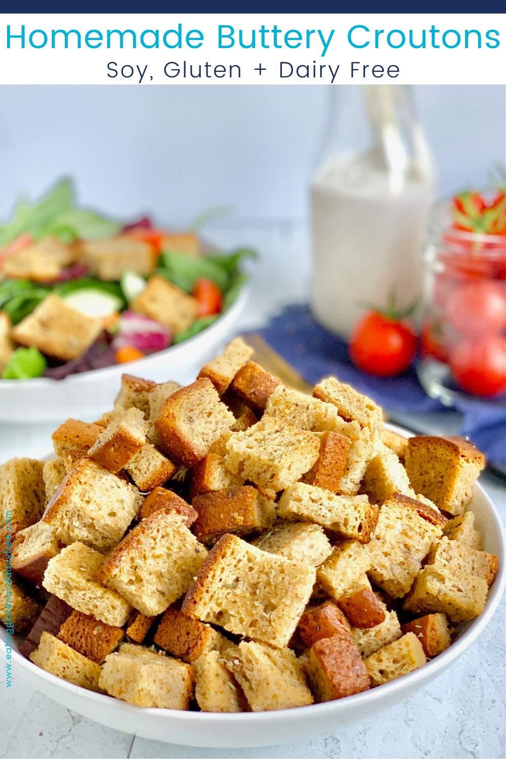 Buttery Croutons Eating Gluten and Dairy Free