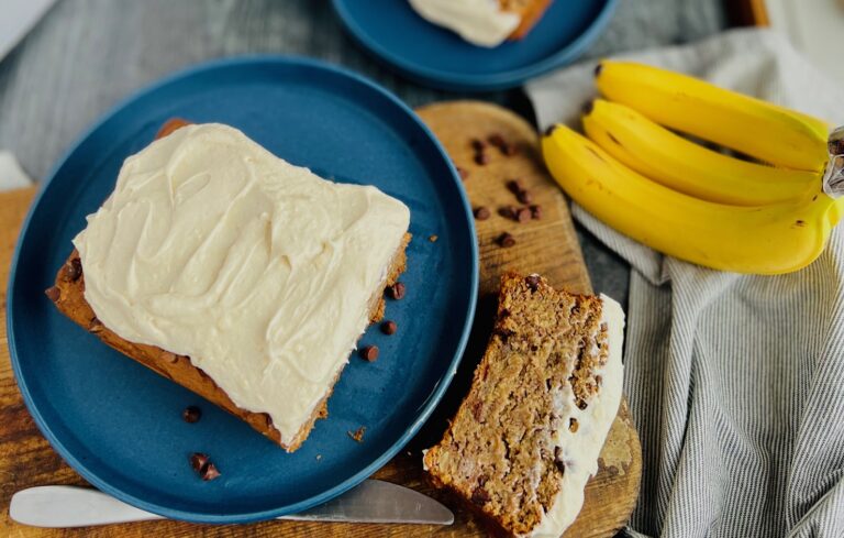 Banana Bread with Cream Cheese Frosting