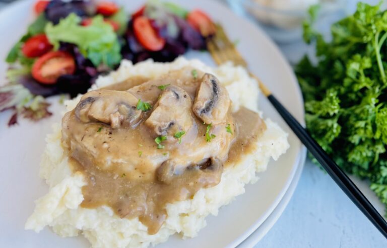 Pork Chops with Mushroom Gravy