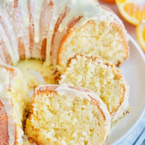 Orange Velvet Pound Cake - Eating Gluten and Dairy Free