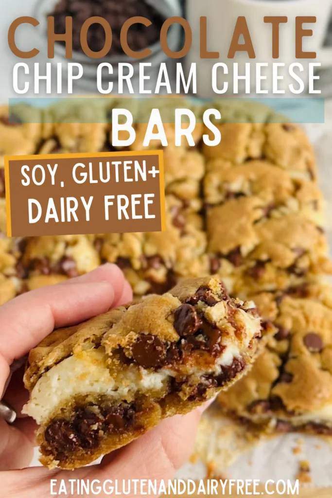 Chocolate Chip Cream Cheese Bars - Yummy Addiction