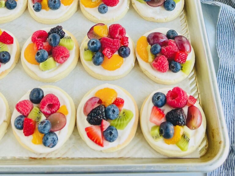 Gluten and Dairy Free Fruit Pizza Cookies