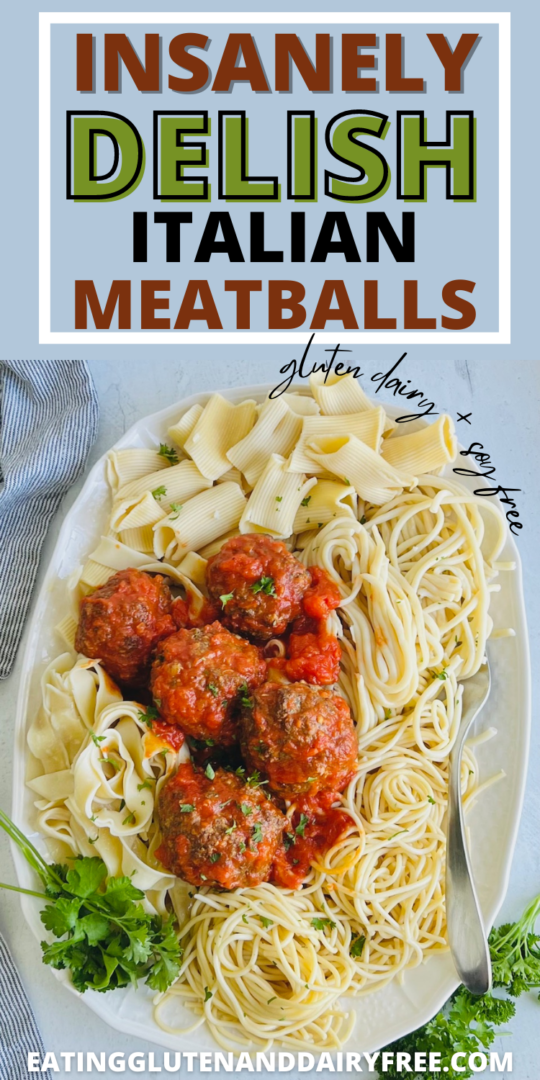 Homemade Italian Meatballs - Eating Gluten and Dairy Free