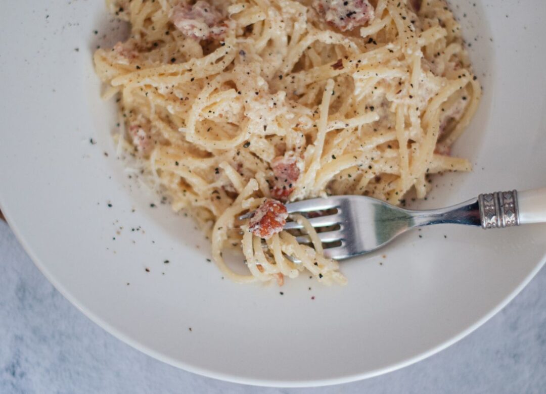 Easy Gluten Free Spaghetti Carbonara (GF & DF recipe)