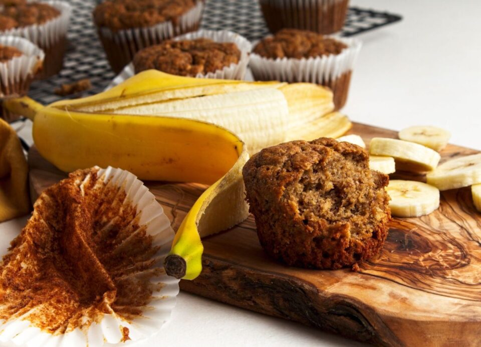 Gluten Free Banana Oat Muffins