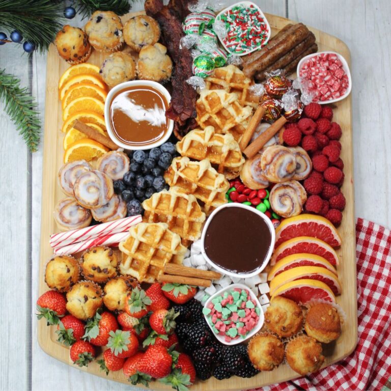 A Holiday Breakfast Charcuterie Board with all the best gluten and dairy free ingredients.