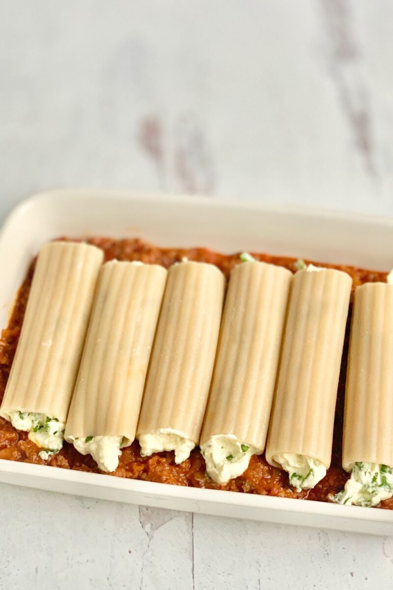 Gluten Free Manicotti (Gluten Free and Dairy Free too)