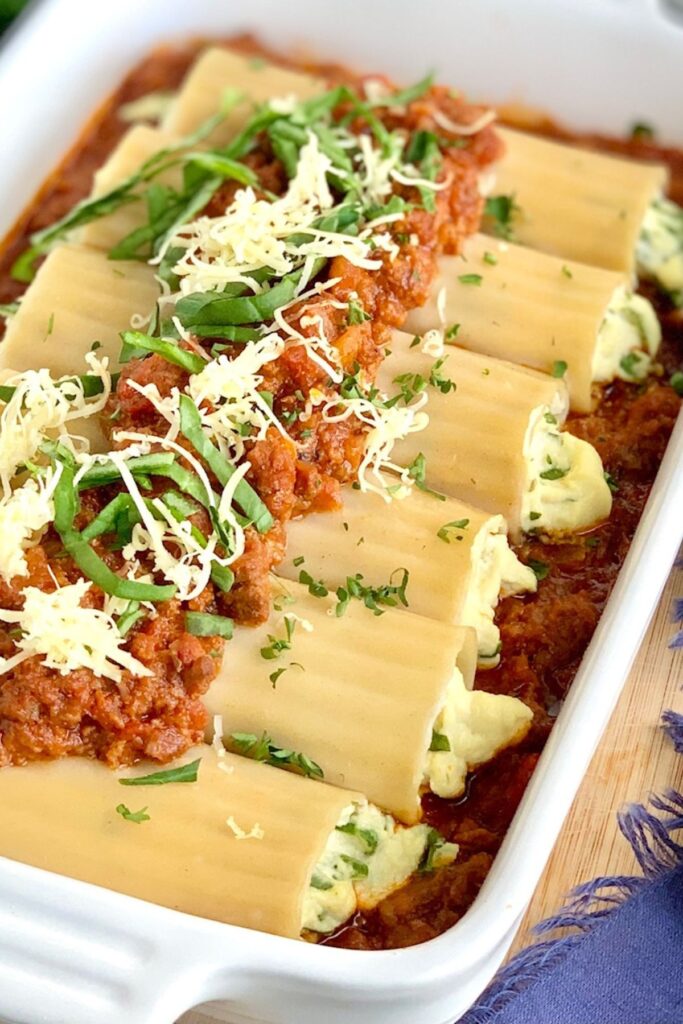 Gluten Free Manicotti (Gluten Free and Dairy Free too)