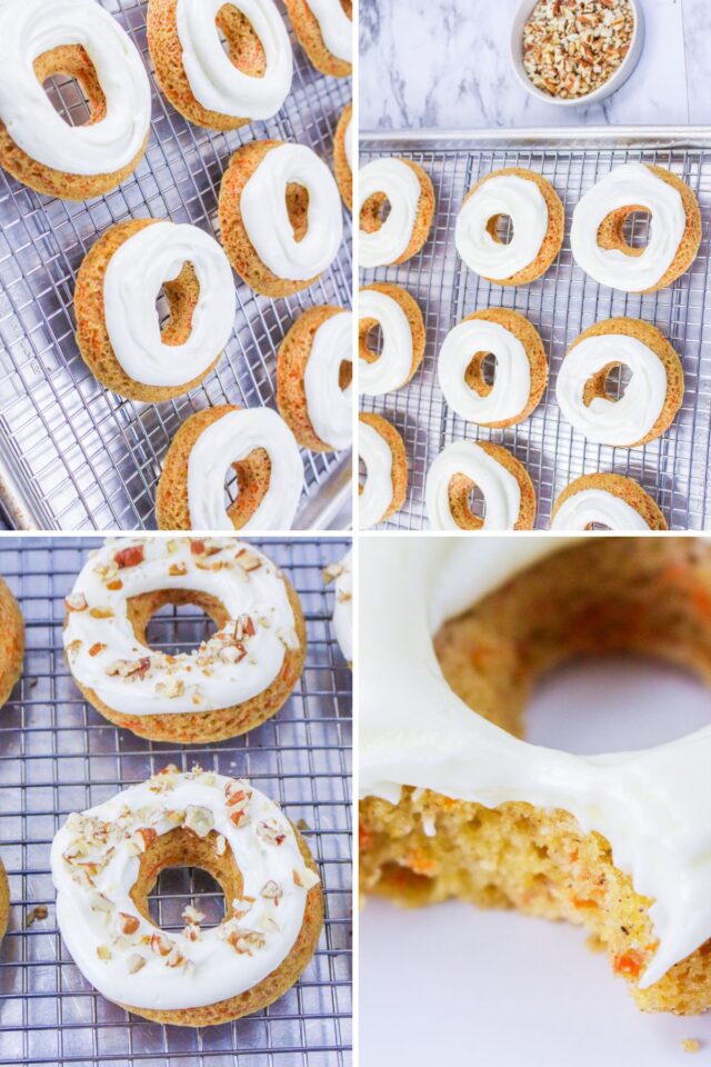 Simple Baked Carrot Cake Donuts