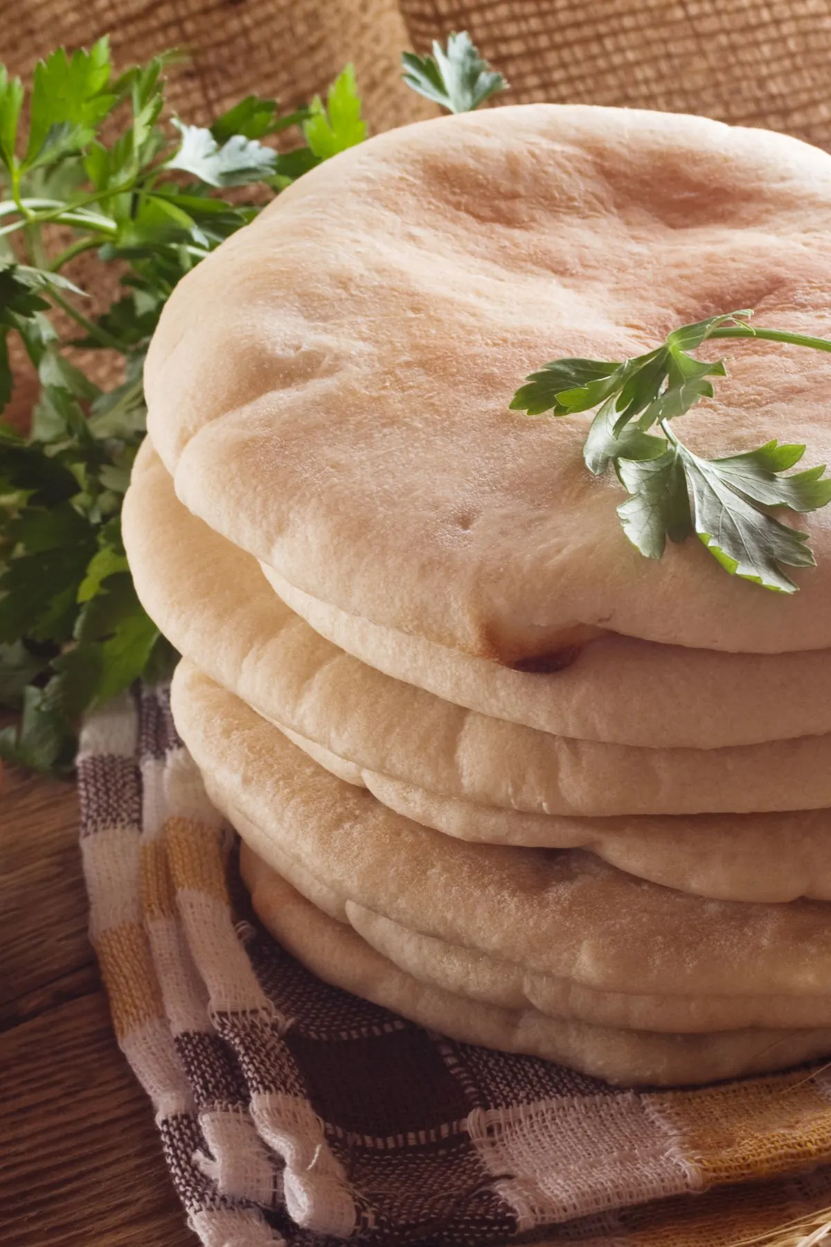 A pile of lavash bread.