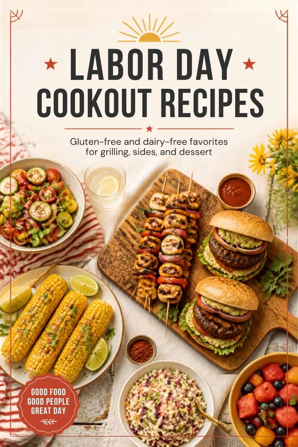 Labor day cookout recipes that are gluten free and dairy free.